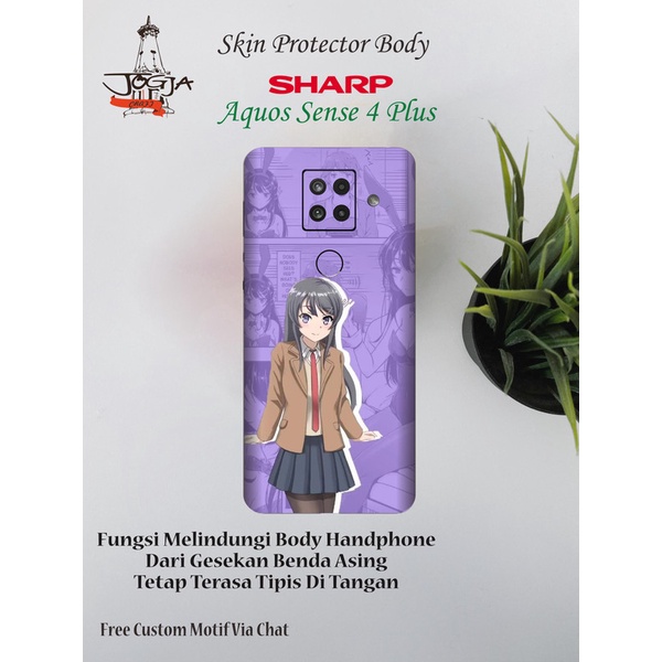 Dapat 2 PCS Garskin HP Sharp Aquos Sense 4 Plus Motif anime - Free Custom Via Chat