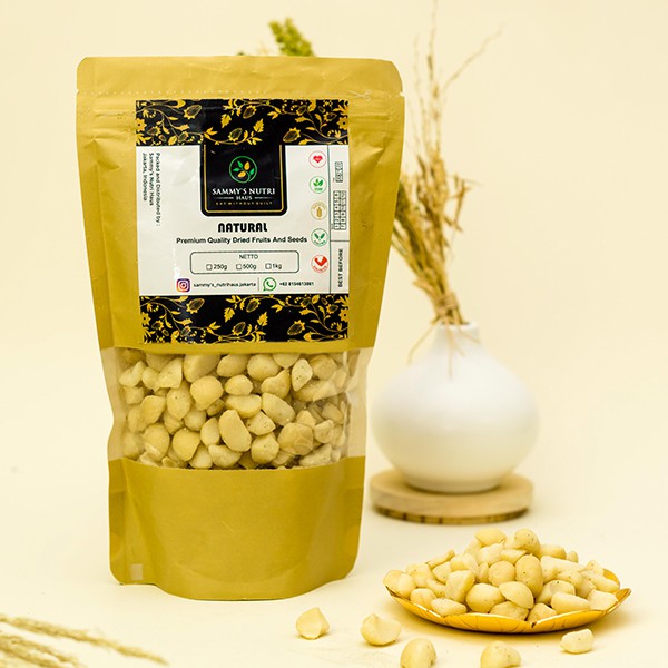 

250GM MACADAMIA AUSTRALIA NUTS BROKEN NATURAL RAW & ROASTED