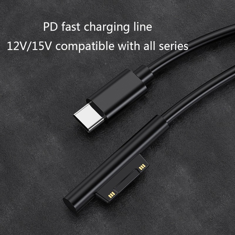 VIVI   USB C Power Supply Charger Adapter Charging Cable Cord for Surface Pro 7/6/54/3