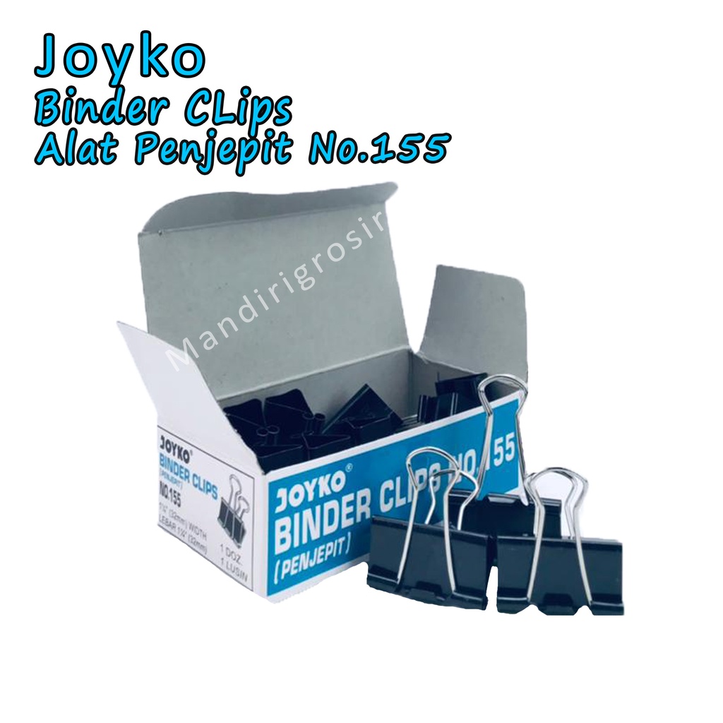 Binder CLips No.155 * Joyko * Alat Penjepit * Isi 12pcs