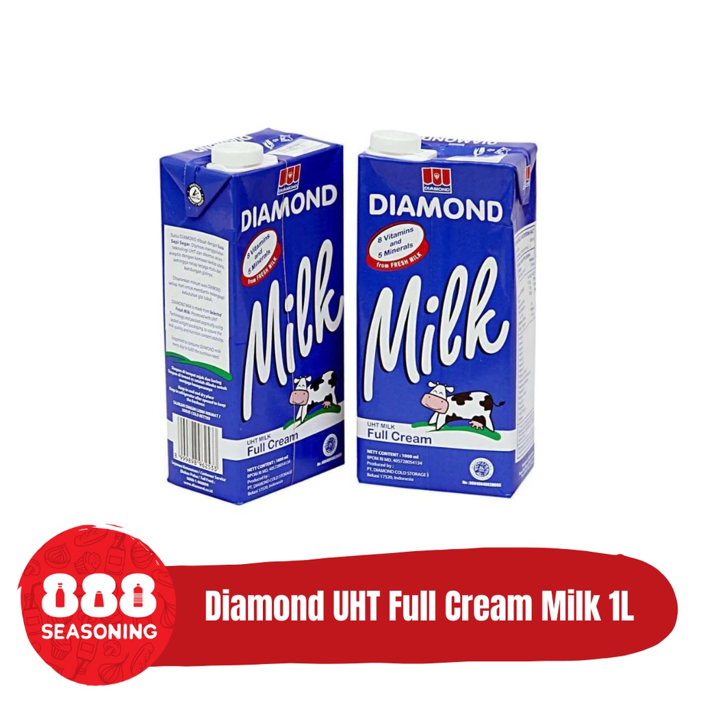 

SUSU DIAMOND UHT FULL CREAM MILK 1L