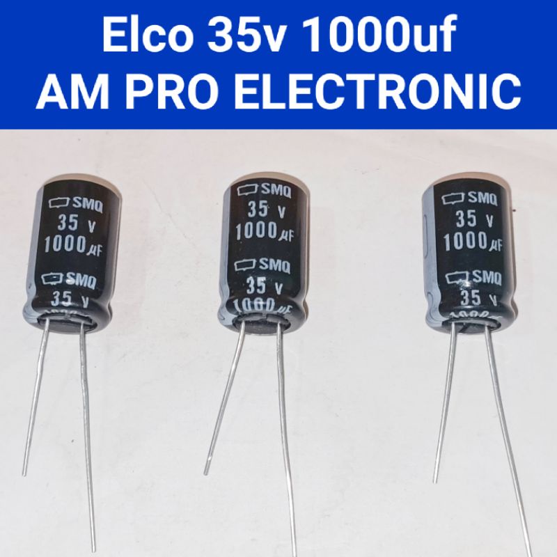 Elco 35v 1000uf Elko 1000uf 35v Hitam Original