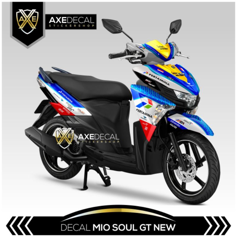 Decal Fullbody Yamaha Mio Soul GT New Mandalika / Sticker Motor Full Wraps Mio Soul GT Baru
