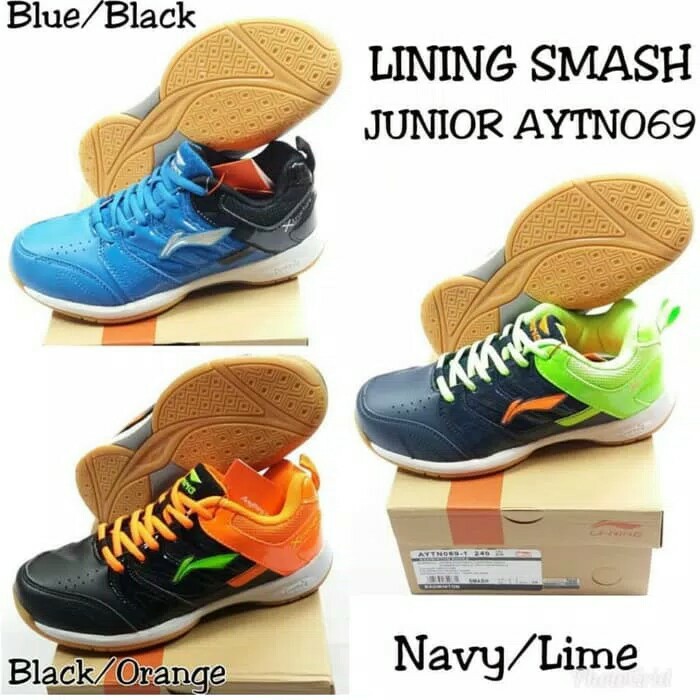 ORIGINAL LINING SMASH AYTN069 AYTN 069 SEPATU BADMINTON ANAK JUNIOR