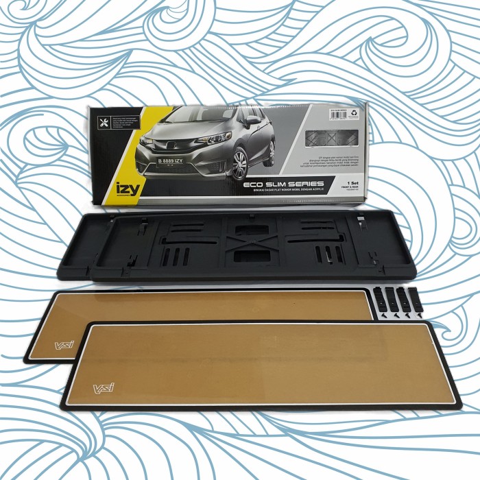 COVER TATAKAN DUDUKAN PLAT NOMOR MOBIL MODEL ASTRA IZY ECO SLIM SERIES