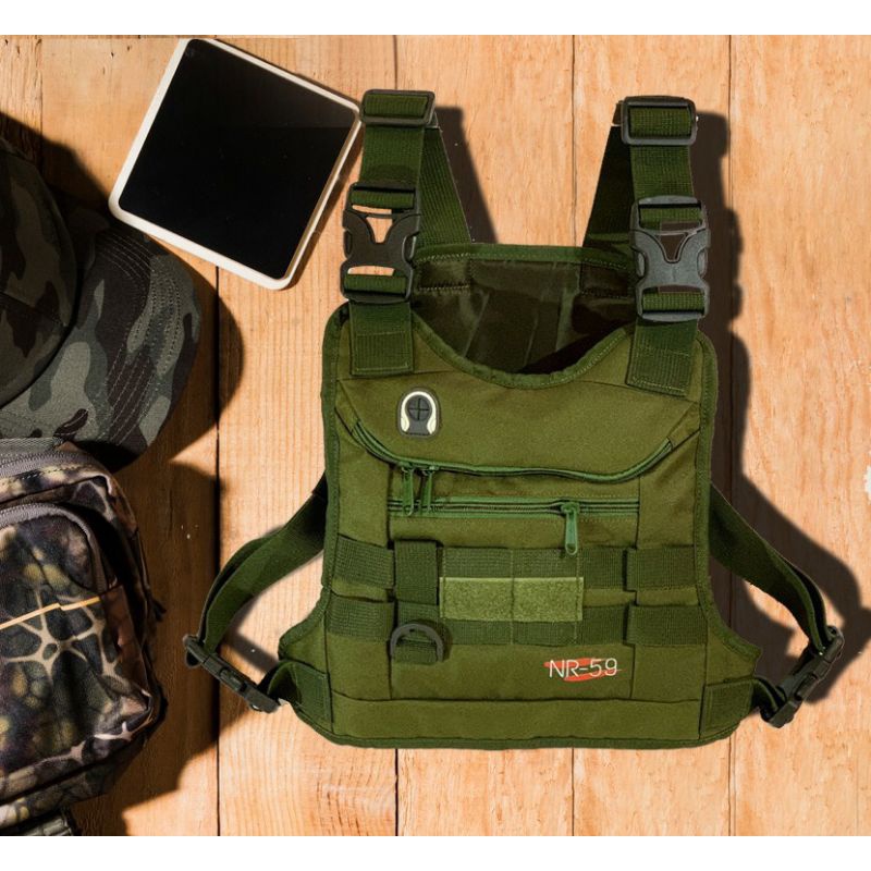 tas dada rompi tactikal hijau army NR59