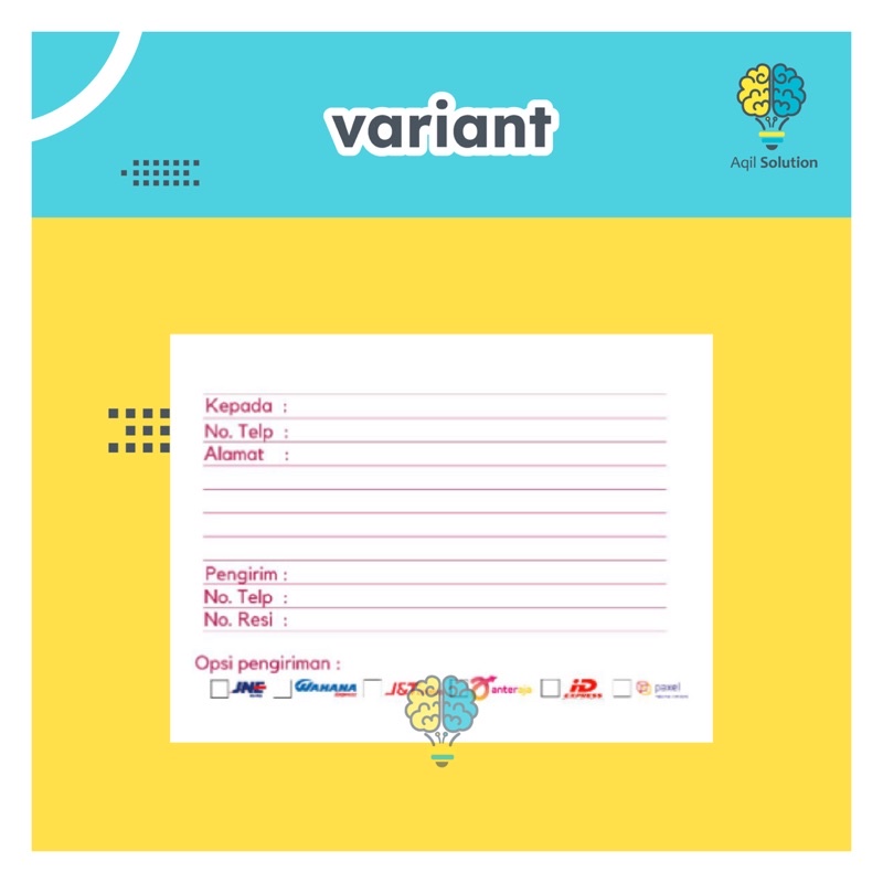 (50pcs) Stiker Pengiriman Olshop Ready stok dan custom
