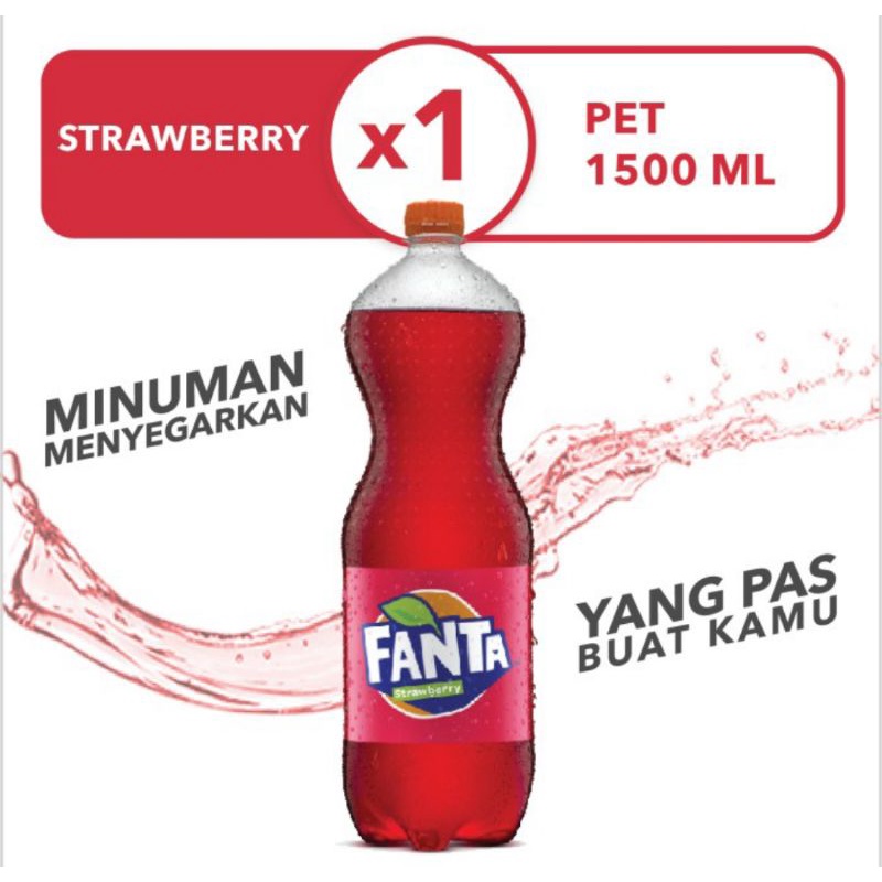 

fanta strawberry pet botol besar 1500ml