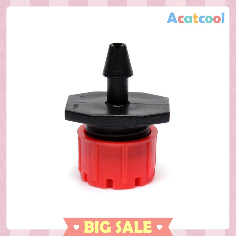 100pcs 1/4 Inch Adjustable Micro Flow Dripper Drip Head Water Dropper