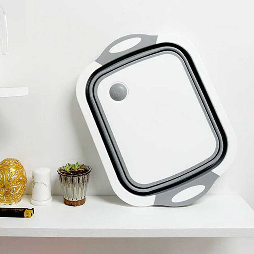 TD-DA1 CYAN PEAK Talenan Cuci Lipat Foldable Silicone Cutting Board TW-386