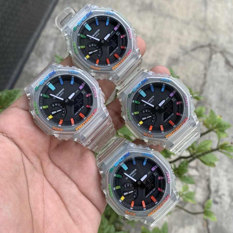 Casio G-Shock Ga-2100 Ske-7adr Original Rainbow Dial