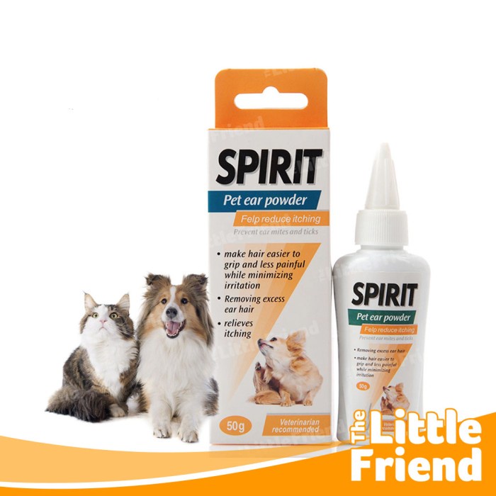 Bedak Pencabut Bulu Telinga Anjing Tanpa Sakit - SPIRIT Pet Ear Powder