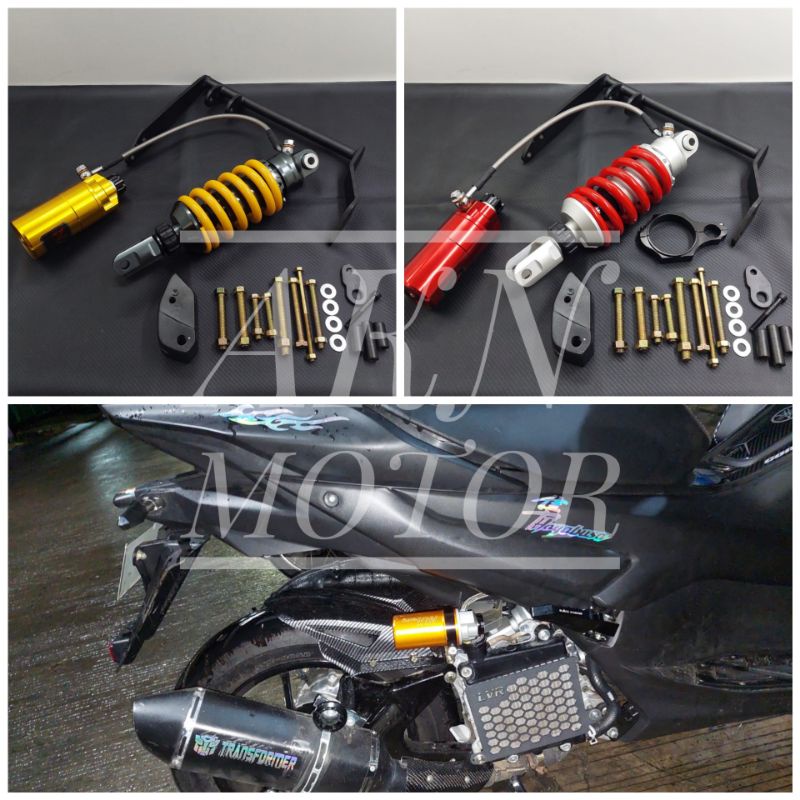 MONOSHOCK  AEROX 155 CONNECTED TABUNG NUI PLUS BREKET YAMAHA AEROX NEW 2021