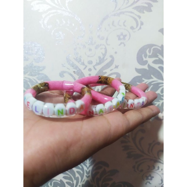 Gelang Couple Handmade, Gelang Sawan, Gelang Dlingo bawang, gelang custom nama, gelang moms and Kids,