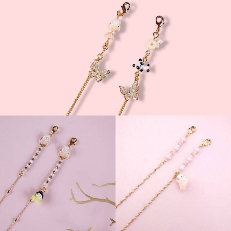 JASMINE TEASE MASK CHAIN FUMI PANDA RAPUNZEL MERMAID CINDERELLA ALICE BALLERINA MERINGUE PINK KALUNG