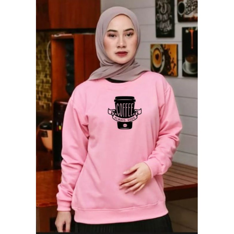 Kaos Lengan Panjang CUP / Kaos Sweatshirt / Atasan Wanita / Atasan Wanita Lengan Panjang