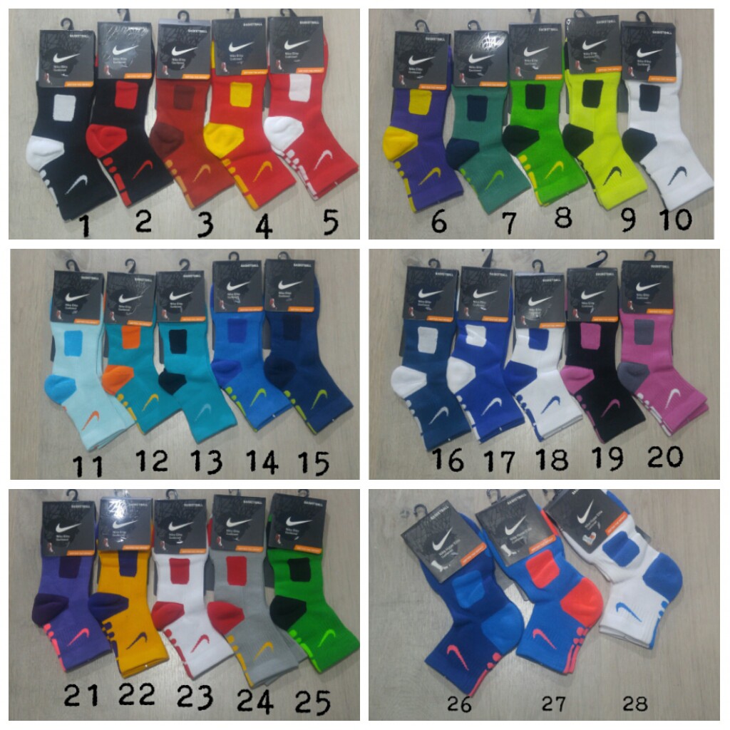 Kaos Kaki Basket Nike Elite Socks - Low (Di atas Mata kaki) Import