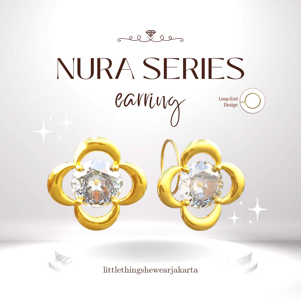 (Jakarta) Littlethingshewear Official Nura Swarovski 0,6 Gram