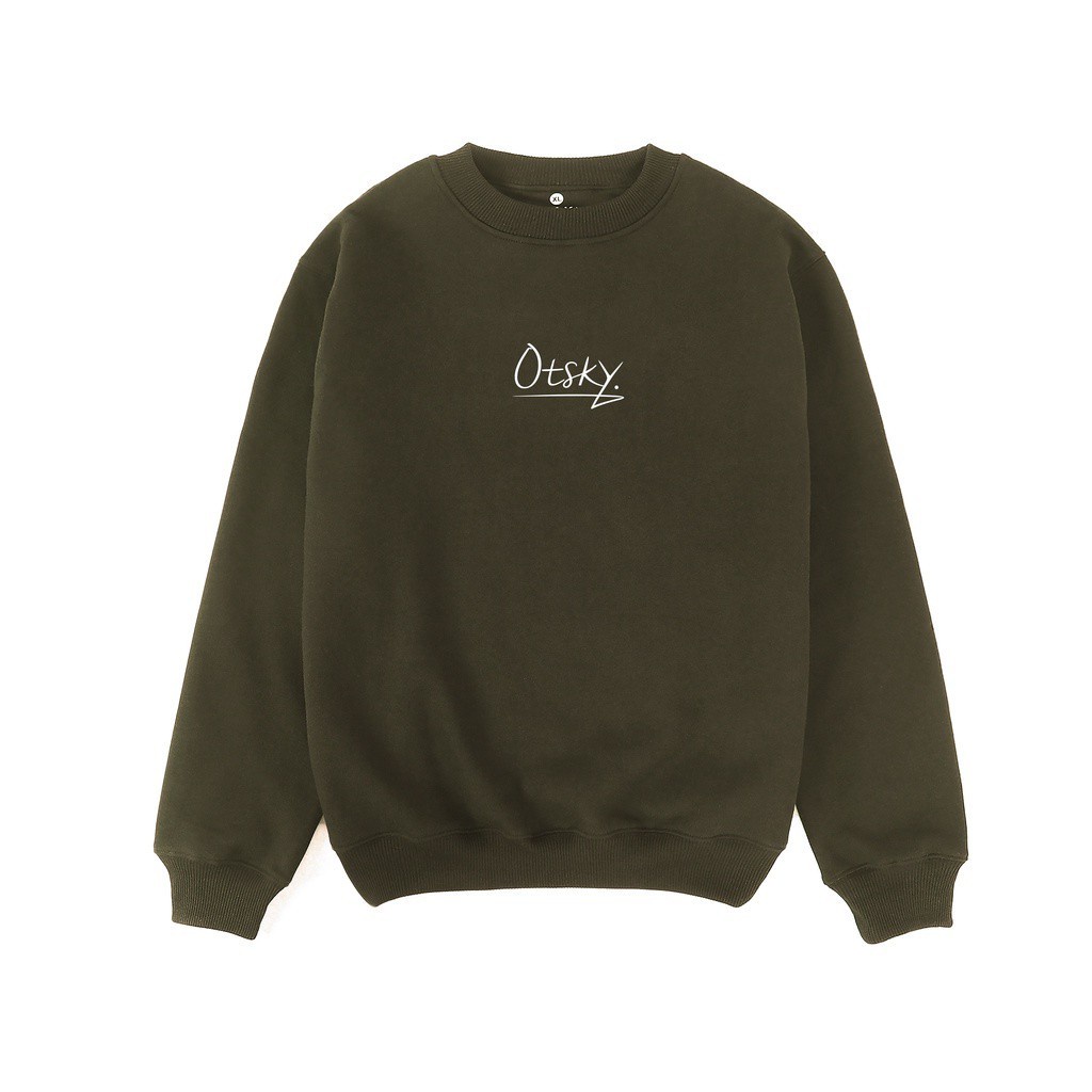 Sweater Crewneck Otsky Otsky Crewneck Underline Premium Sweater Pria Dan Wanita Terbaru