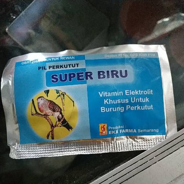 Super biru pil perkutut