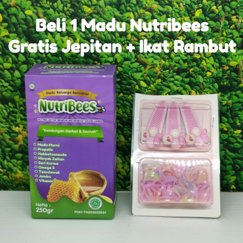 

Madu Nutribees Beli 1 Gratis Jepitan + Ikat Rambut