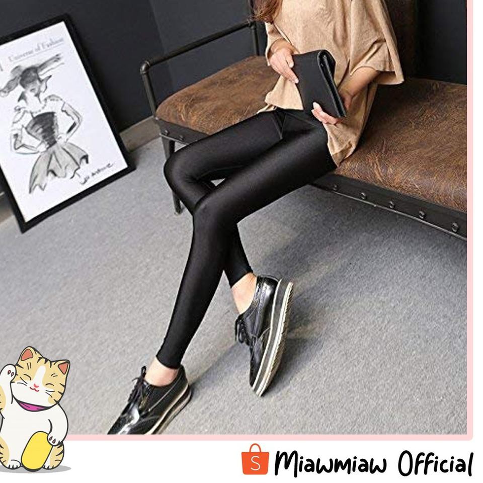 Sᗴd.Δng dίsk𝓞n Legging polos hitam abu bahan spandek balon licin untuk olahraga yoga sport renang|r3