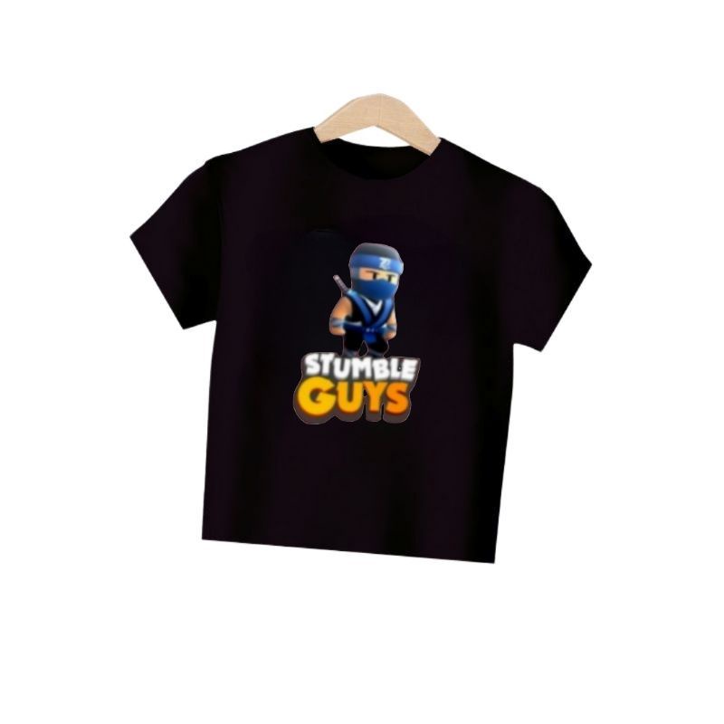 Baju Kaos Atasan Anak Cewek STUMBLE GUYS VIRAL(NINJA)USIA 1-12 TAHUN.UKURAN S.M.L.XL.2XL.3XL
