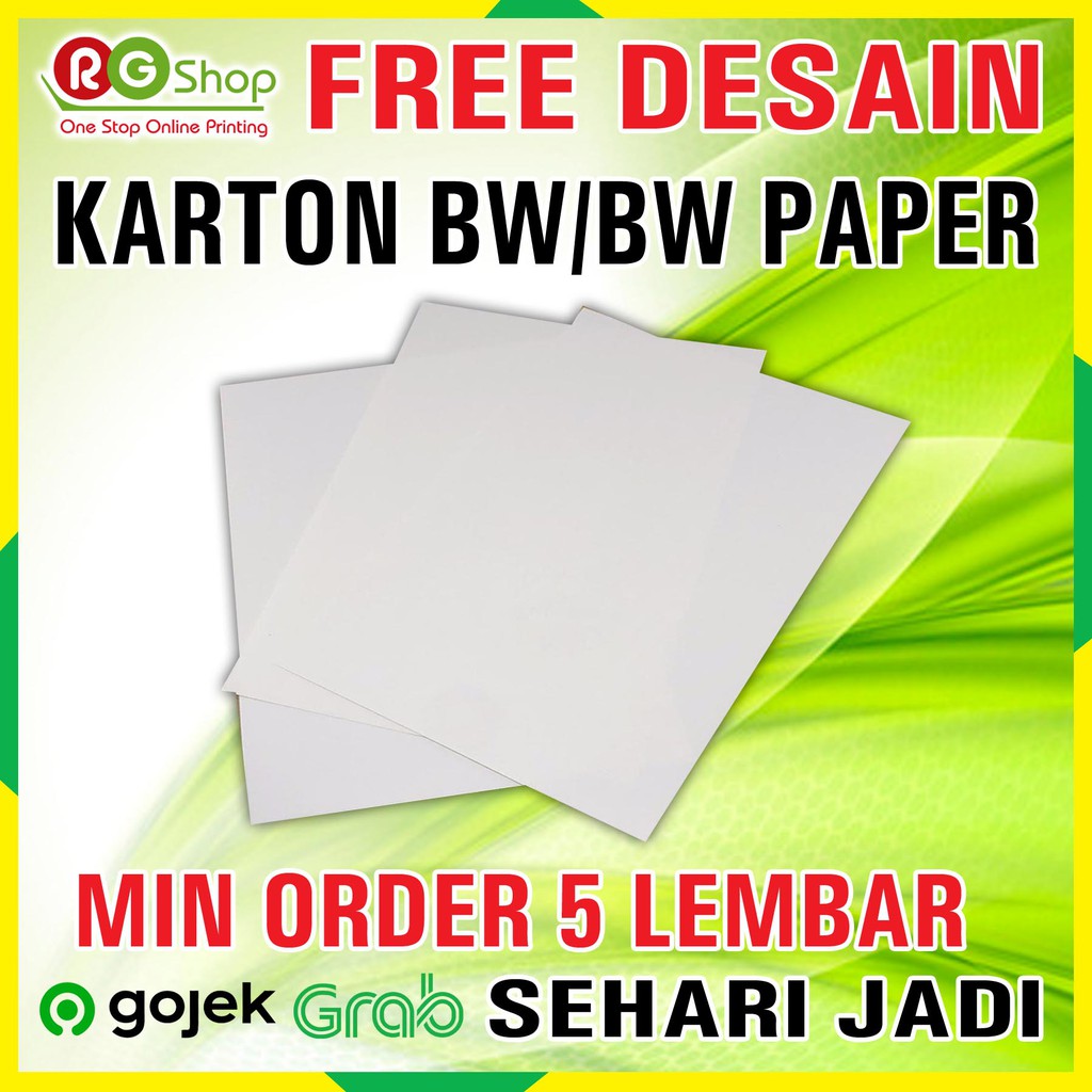 

PRINT KARTON BW / BW PAPER / KARTON TEBAL