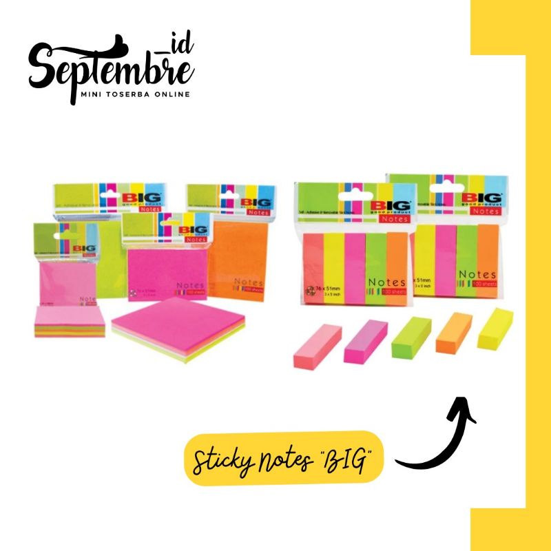 

Sticky Notes BIG Kertas Memo Sticky Memo Lem Sticky Note