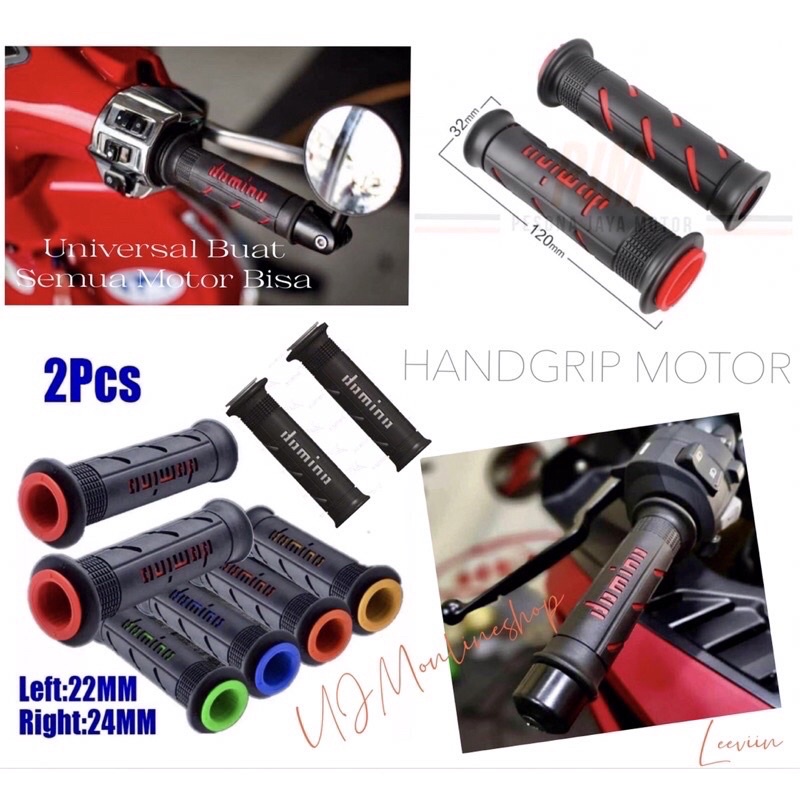 Handgrip Motor Handfat Variasi Garis + Jalu Cnc Universal Buat Semua Motor Bisa