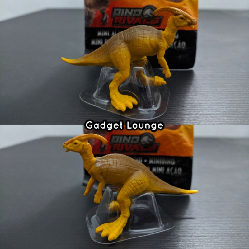 Mattel Jurassic World Mini Action Dino Rivals Dinosaurus Figure : Parasaurolophus