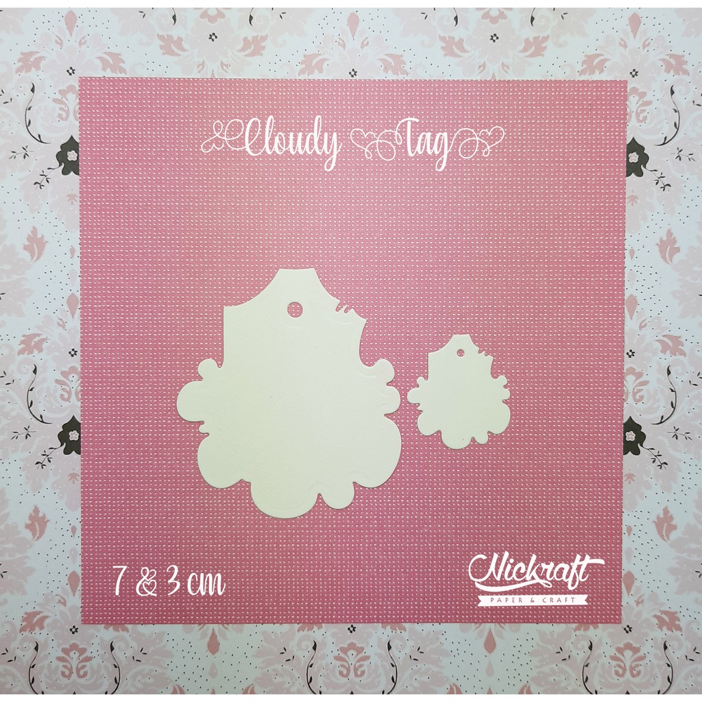 

CLOUDY TAG - BAHAN SCRAPBOOK LABEL KECIL KARTU UCAPAN MINI HAMPERS