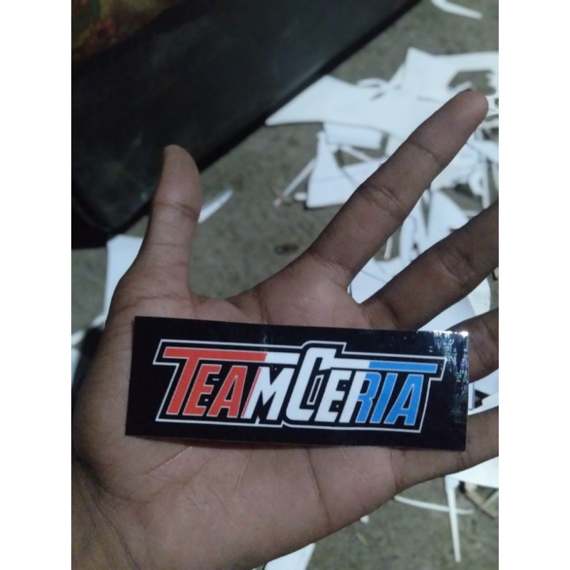 

STIKER BIJIAN PRINTING ANTI AIR - STIKER TEAM CERIA - STIKER RACING