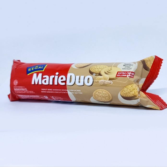 

Biskuit Marie Regal duo roll peanut butter 100 gram