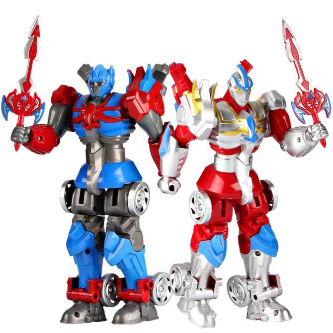 Promo  Terbaru  ROBOT DEFORMATION WARRIOR 0196-10 - Merah