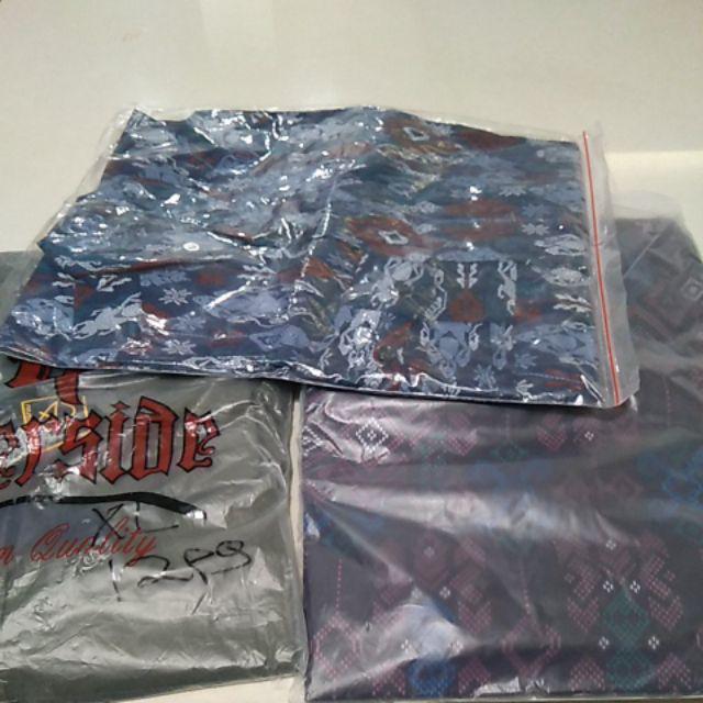 Freypv 6719 Long Batik Songket Navy M-l Kemeja Batik