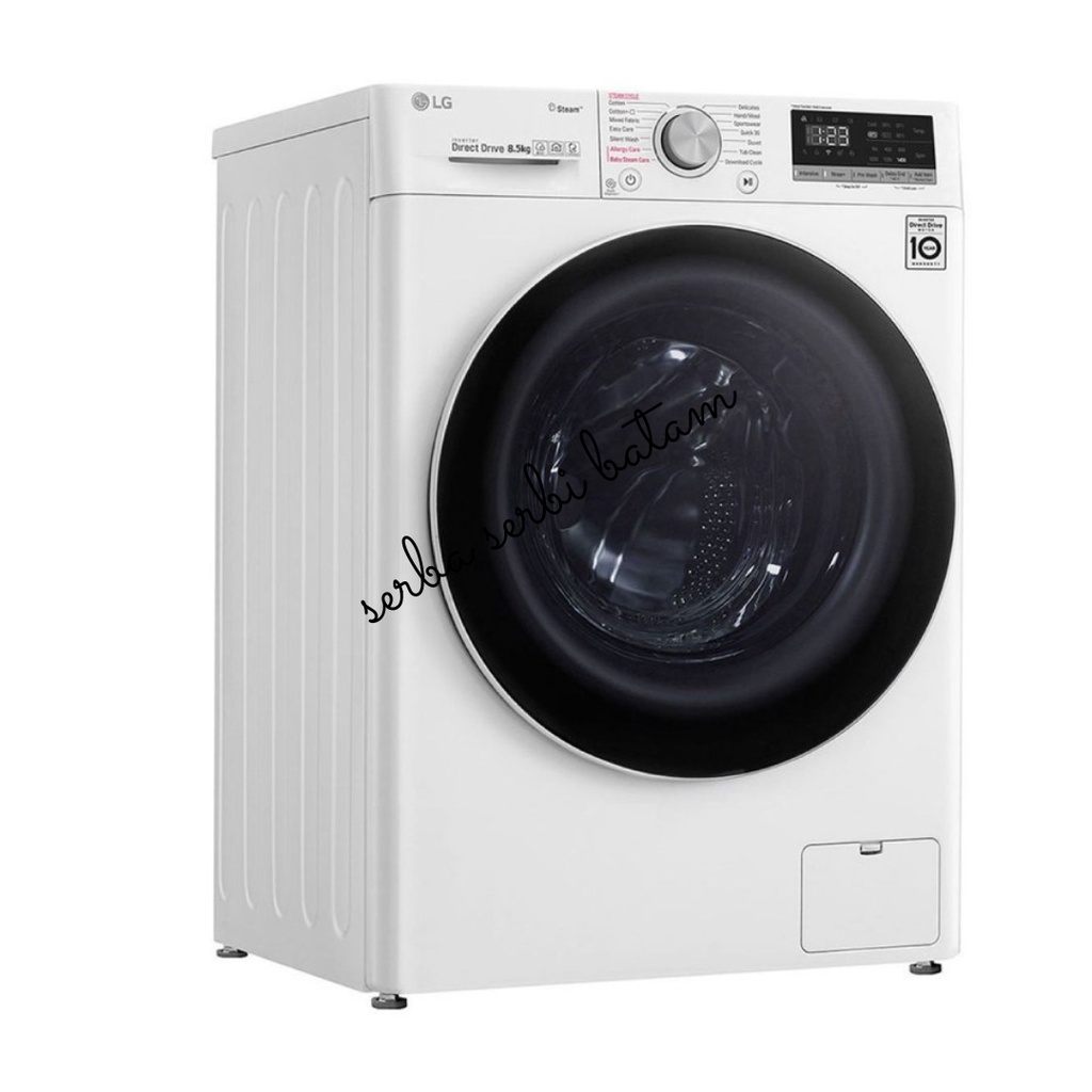 LG FV1285S3WS - MESIN CUCI FRONT LOADING LG INVERTER 8,5KG FV 1285S3WS BATAM
