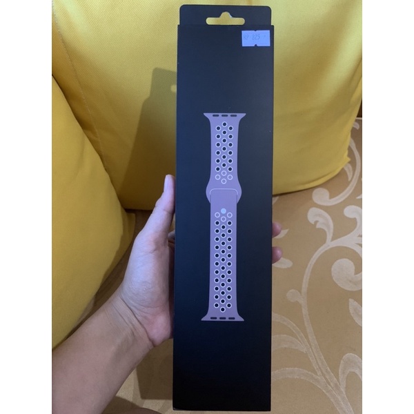 New strap iwatch series 6 44mm nike sport band warna smokey mouve