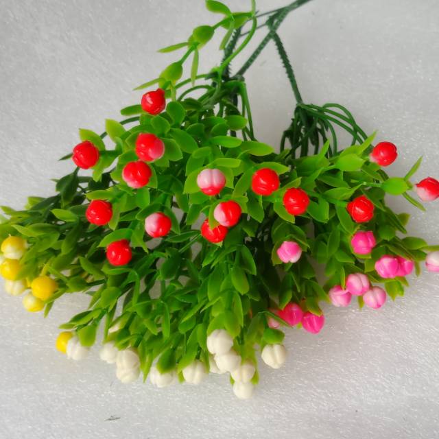 Bunga artificial mini berri kecil bunga palsu