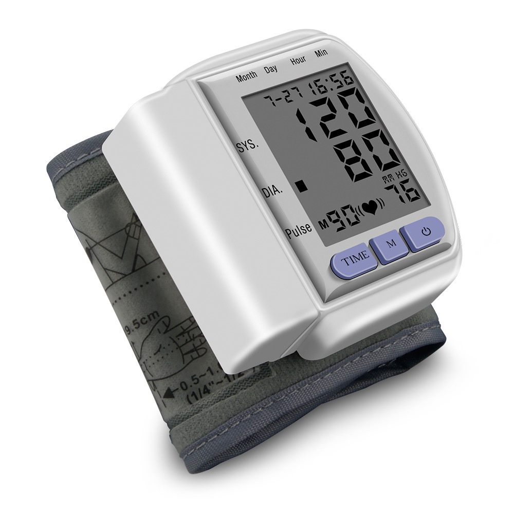 Gelang Pengukur Tekanan Darah Elektronik Sphygmomanometer - CK-102S - White