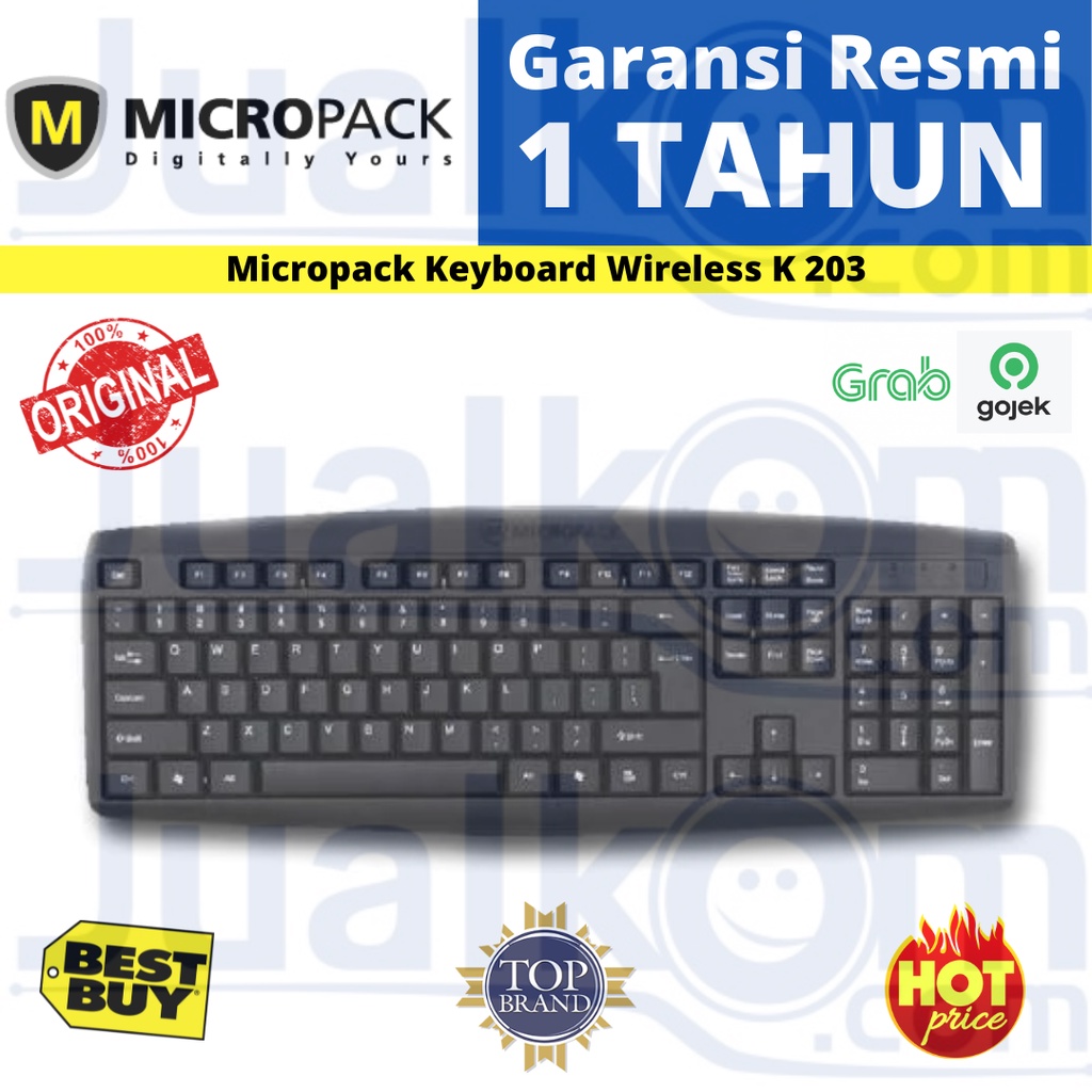 Micropack Cable Keyboard Classic K 203 K203 Original Resmi