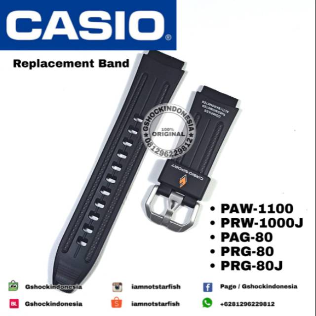 casio paw 1100 replacement band