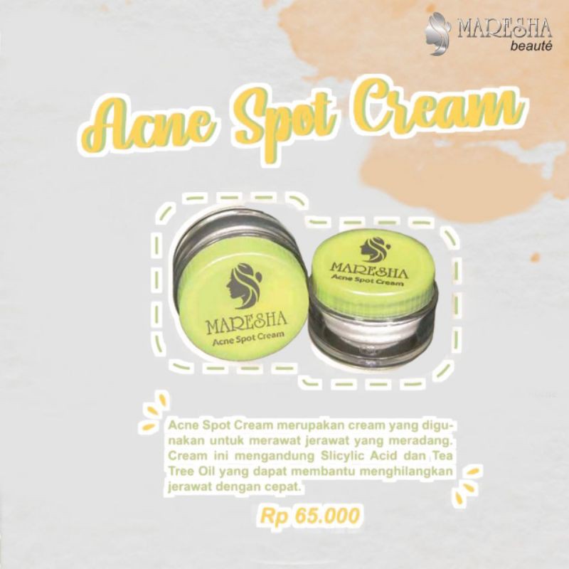 MARESHA SKINCARE ACNE SPOT CREAM / ACNE TOTOL