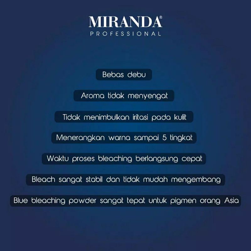 MIRANDA PROFESSIONAL Bleaching Powder 500 G