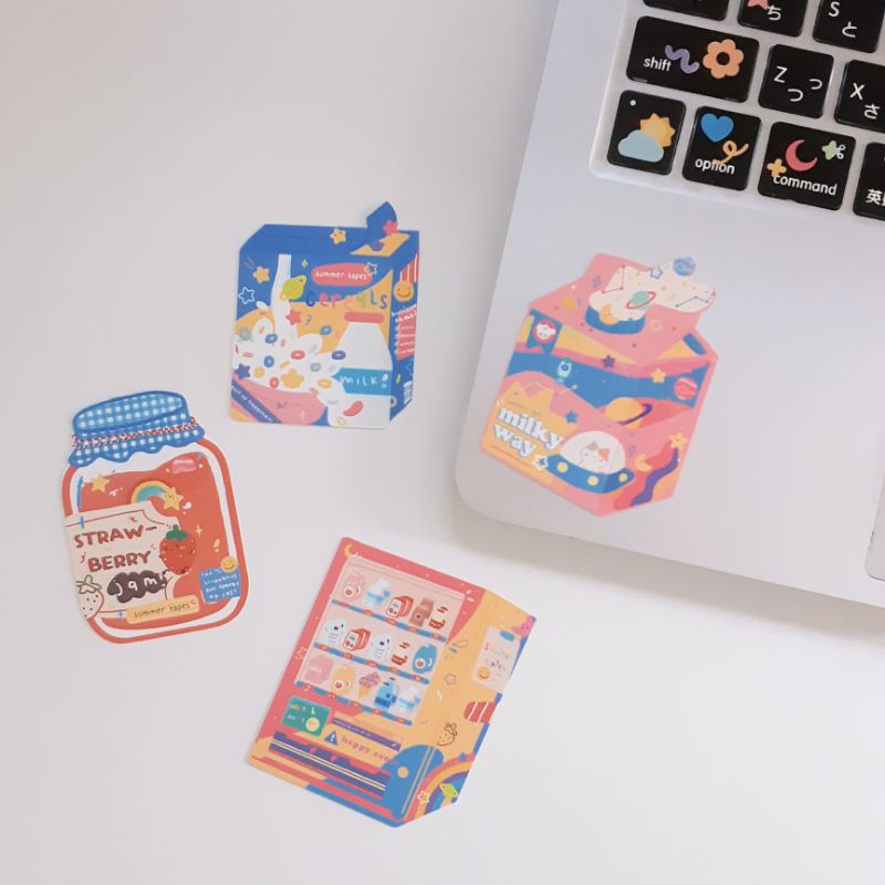 

summer tapes sticker flakes