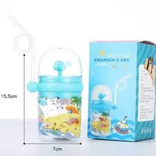 botol Minum Sedotan Air Mancur Paus Lumba Lumba BPA FREE NEW TRENDY