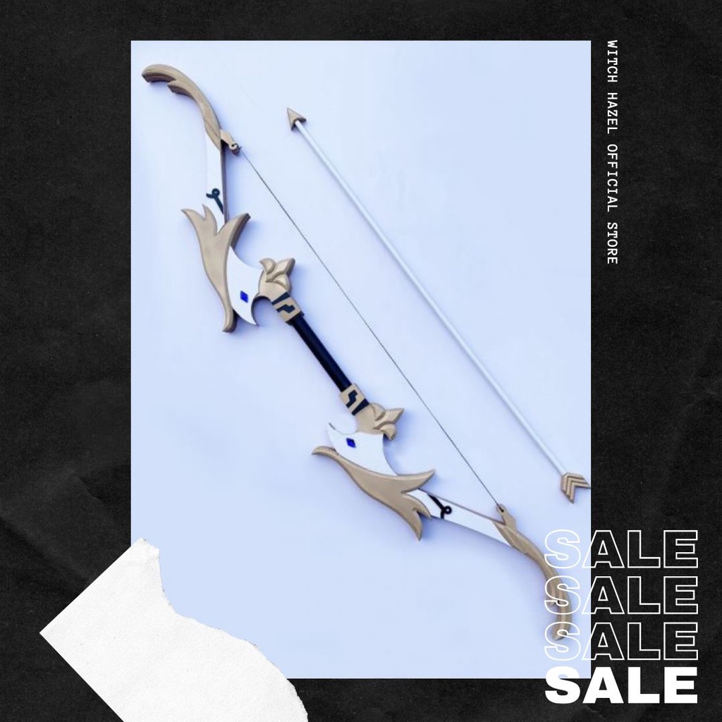 [ WITCH HAZEL ] Cosplay Weapon Mainan Genshin Impact Venti Cosplay Anime Alat Peraga Senjata Harpa W