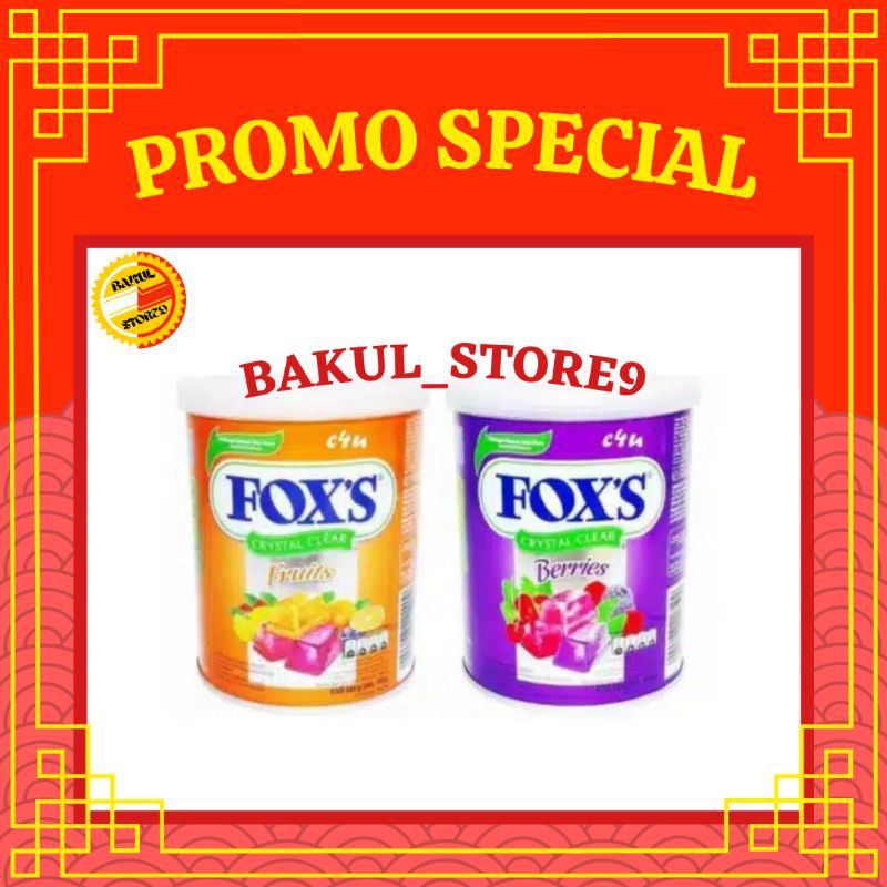 Permen Foxs Tin 180 Gr Kaleng