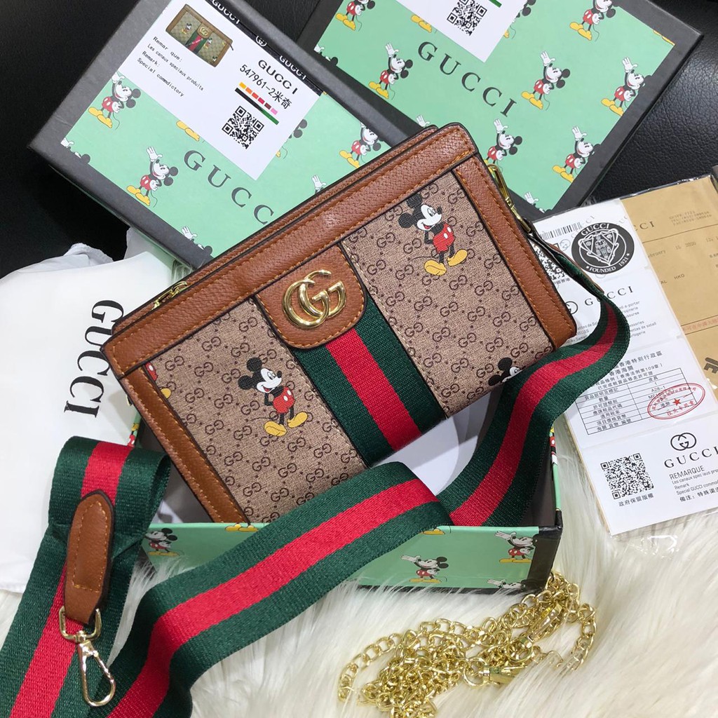 SHOULDER BAG GUCCI Mickey Kualitas Premium dan Best Seller Tas Selempang Wanita