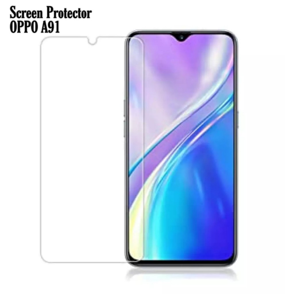 Tempered Glass OPPO A91 Clear Screen Protector Handphone